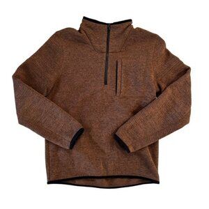 Prana Men's Tan Zip-Up Sweater size small